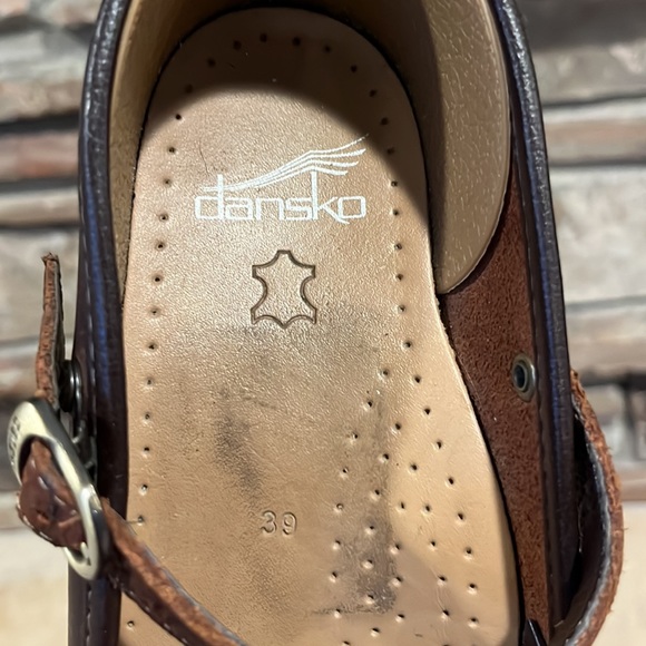 Dansko Mary Jane Clog Dark Brown Leather - Picture 10 of 10